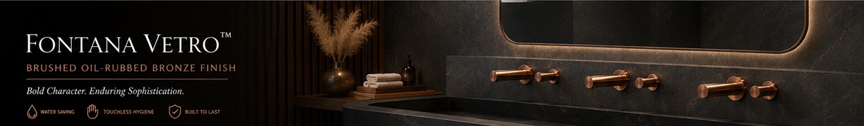 Fontana Vetro Series designer commercial touchless faucet