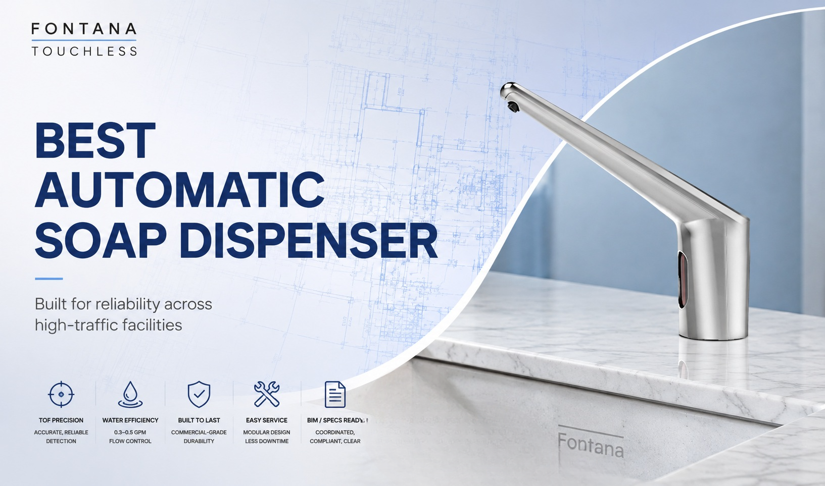 Best commercial automatic soap dispenser by Fontana Touchless