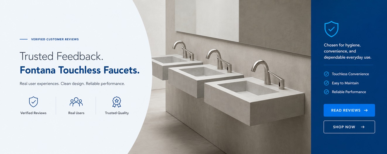 Fontana Bravat FS18512 touchless automatic commercial sensor faucet and automatic soap dispenser