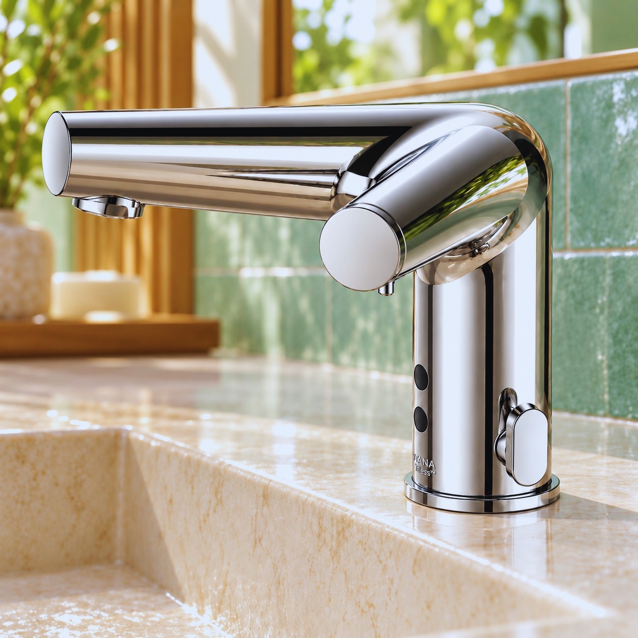 Automatic foaming soap dispenser for commercial washrooms