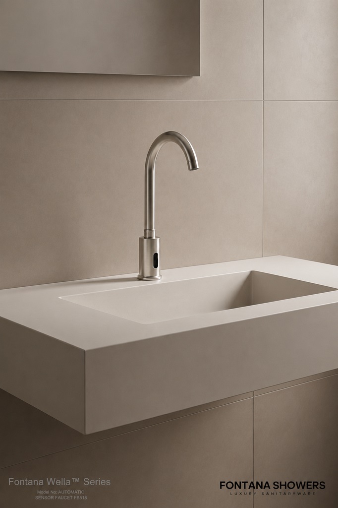 Fontana Bravat FS18556 Touchless Automatic Commercial Sensor Faucet & Automatic Soap Dispenser