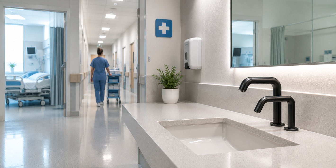 Fontana heavy-duty automatic soap dispensers for hospitals and healthcare facilities