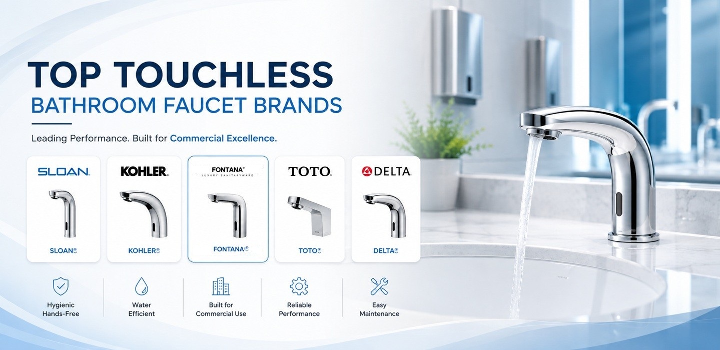 Commercial touchless faucet brand and specification comparison reference