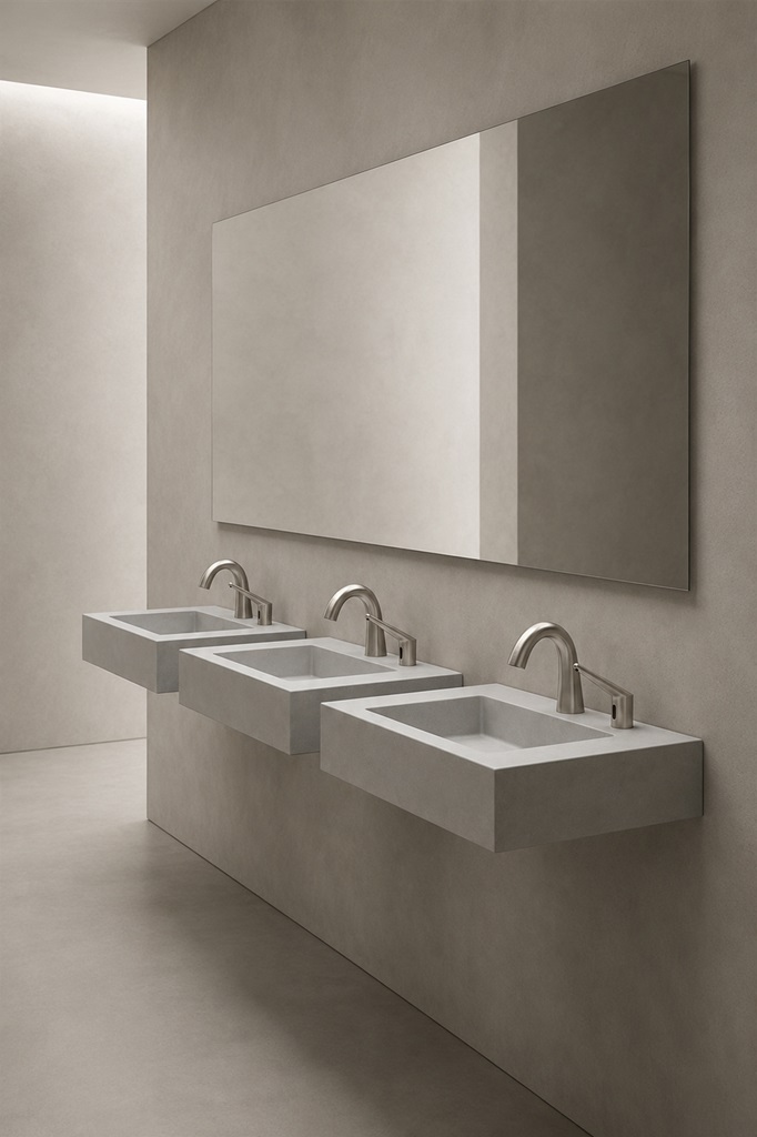 Fontana Bravat FS18512 Touchless Automatic Commercial Sensor Faucet & Automatic Soap Dispenser