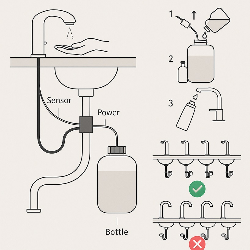 Multi-feed soap dispenser system