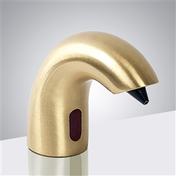 Fontana Electronic Sensor Soap Dispenser In Brushed Gold Finish