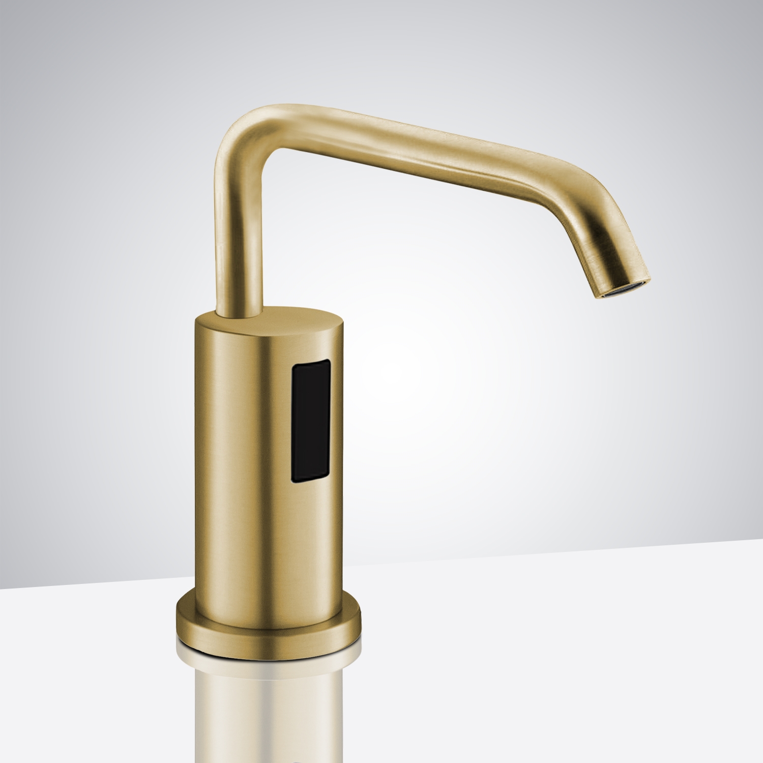 Fontana Lyon Single Handle Gooseneck Deck-Mount Gold Sensor Touch Kitchen Faucet � FS1418