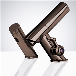 Fontana St. Gallen Light Oil Rubbed Bronze Motion Sensor Faucet & Automatic Soap Dispenser for Restrooms