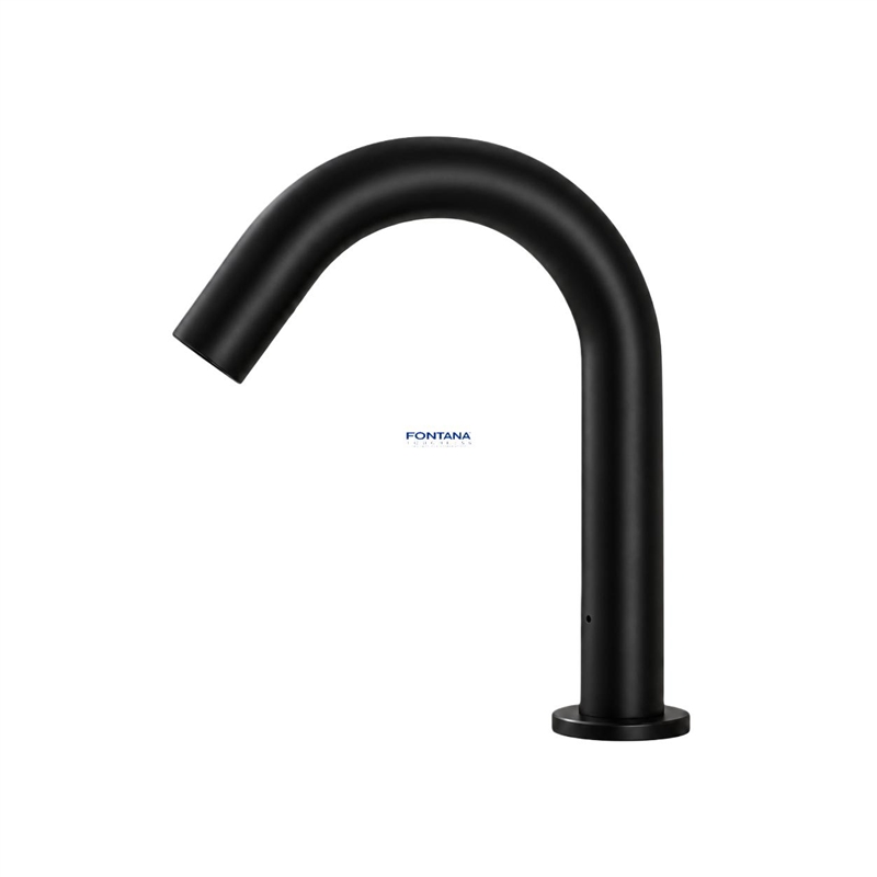 Fontana Denver Commercial Matt Black Touchless Automatic Sensor Hands Free Faucet