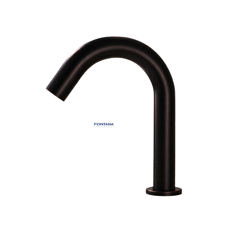 Fontana Denver Commercial Matt Black Touchless Automatic Sensor Hands Free Faucet