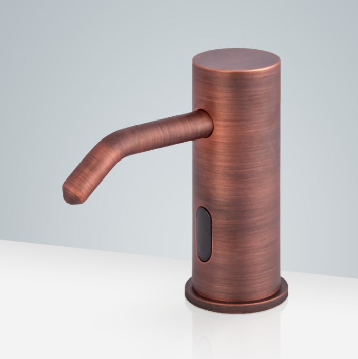 Fontana Trio Commercial Antique/Rose Bronze Brass Deck Mount Automatic Sensor Soap Dispenser � FS9065R